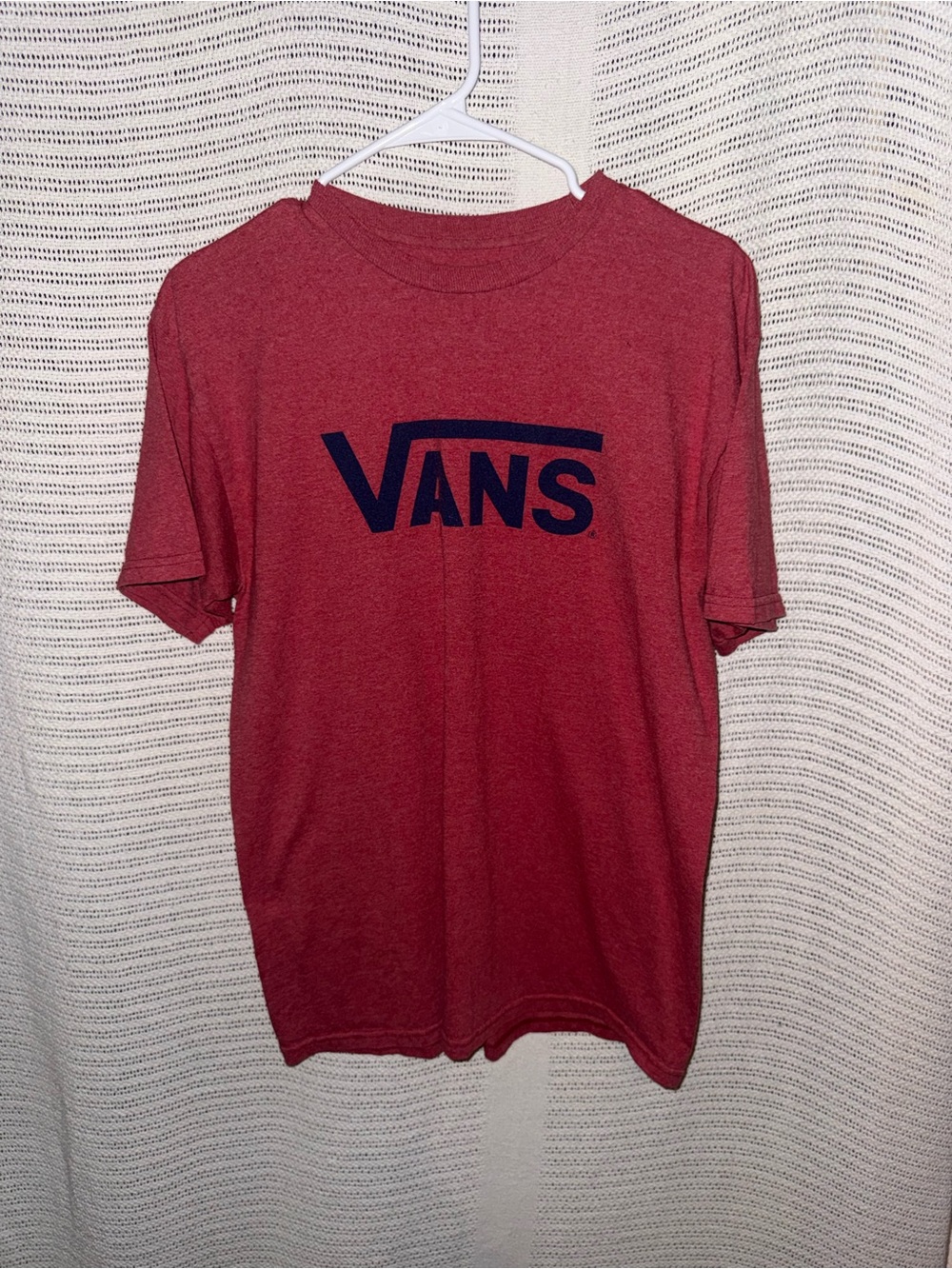 Vans Red T-Shirt with Navy Logo